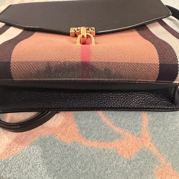 Burberry Black and Brown Crossbody Bag with Gold Accent - Picture 9 of 15